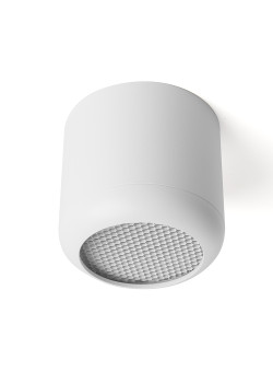 Светильник потолочный Feron HL365 Barrel ECHO 12W, 230V, GX53, белый, с антибликовой сеточкой