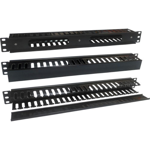 Кабельный органайзер Горизонтальный Lanmaster TWT-ORG1U/24-CVP гребенка 1U шир.:19