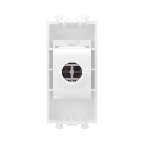 Компьютерная розетка RJ-45 без шторки модульная, кат.5е, Avanti, белое облако, 1 модуль Компьютерная розетка RJ-45 без шторки модульная, кат.5е, Avanti, белое облако, 1 модуль