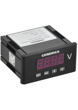 Вольтметр цифровой щитовой однофазный 48х96мм LED GENERICA