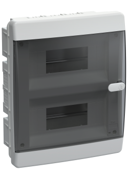 UNION Compact Корпус пластиковый ЩРВ-П-18 IP41 черная прозрачная дверь IEK