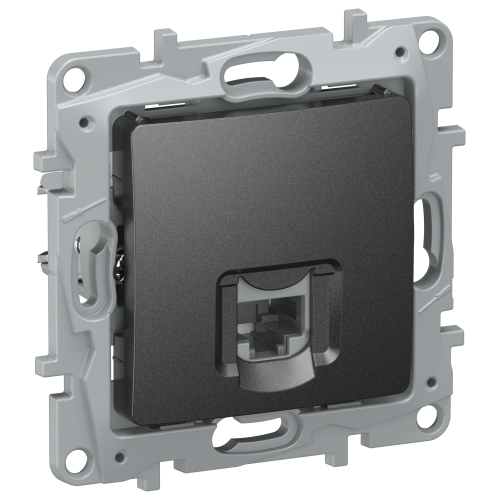 IEKETIKA Розетка компьютерная RJ45 категория 6 UTP 6726531 антрацит IEK