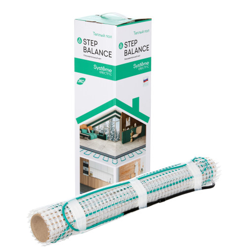 Теплый пол мат нагревательный STEP BALANCE, SBM150070, 150 Вт/м2, 1050 Вт, 7 м2