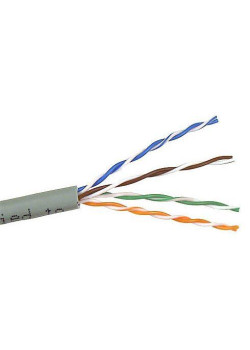 Кабель информационный Lanmaster TWT-5EUTP-XS кат.5E UTP 4 пары 25AWG PVC внутренний 305м серый