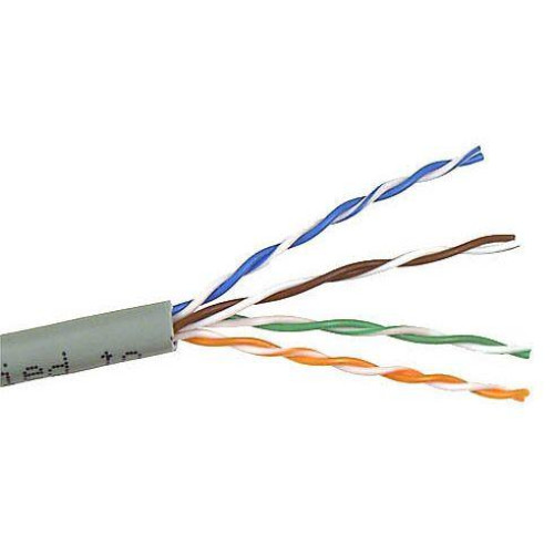 Кабель информационный Lanmaster TWT-5EUTP-XS кат.5E UTP 4 пары 25AWG PVC внутренний 305м серый Кабель информационный Lanmaster TWT-5EUTP-XS кат.5E UTP 4 пары 25AWG PVC внутренний 305м серый