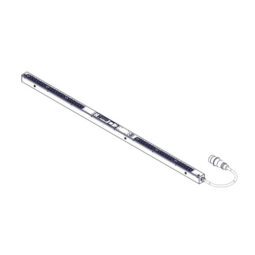 БРП Uniprom, управляемый, 0U, 240В, 1Ф, 32A, 36xC13 6xC19, 3м кабель, IEC309