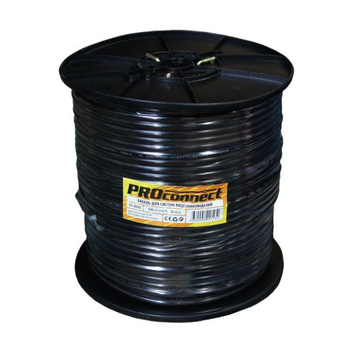 Кабель КВК-П-2+2х0.75 (ССА 96) 200м Ч (м) PROCONNECT 01-4109 Кабель КВК-П-2+2х0.75 (ССА 96) 200м Ч (м) PROCONNECT 01-4109