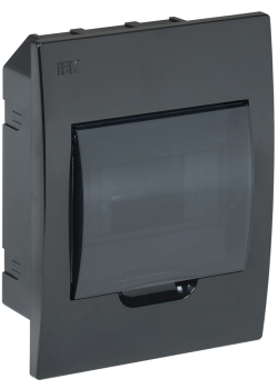 KREPTA 3 Корпус пластиковый ЩРВ-П-6 IP41 черный IEK