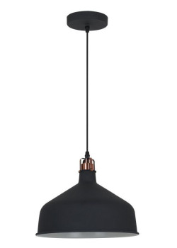 Светильник PL-425L С62 подвес. Amsterdam 1хE27 60Вт 230В черн.+медь Camelion 13029