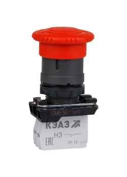 Кнопка КМЕ5522мФС-красный-2но+2нз-гриб-IP54-КЭАЗ