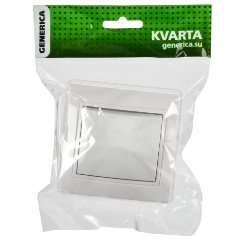 KVARTA Выключатель 1-клавишный 10А IP44 ВС10-1-0-КБ-44 белый GENERICA KVARTA Выключатель 1-клавишный 10А IP44 ВС10-1-0-КБ-44 белый GENERICA