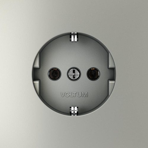 Розетка 1-м СП S70 16А с заземл. механизм сталь Voltum VLS040105 Розетка 1-м СП S70 16А с заземл. механизм сталь Voltum VLS040105