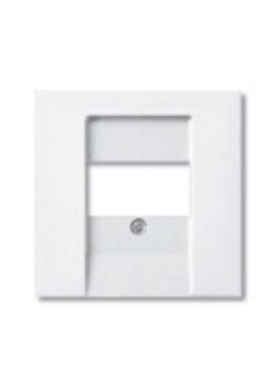 Накладка розетки компьютерной Basic-55 альп. бел. ABB 2CKA001724A4275