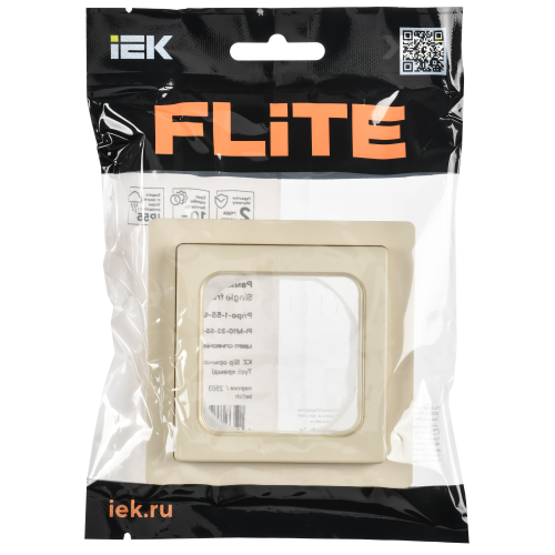 FLITE Рамка 1-местная IP55 Рпро-1-55-ФлСл сливочный IEK FLITE Рамка 1-местная IP55 Рпро-1-55-ФлСл сливочный IEK
