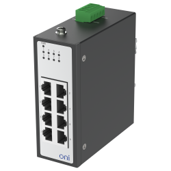 Коммутатор промышленный неуправляемый ISU-430 Ethernet 8 портов 10/100BaseT разъем RJ45 24В AC/12/24/48В DC с резервированием ONI
