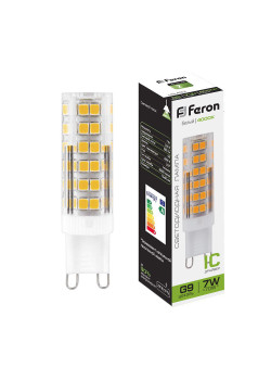 Лампа светодиодная Feron LB-433 G9 7W 175-265V 4000K