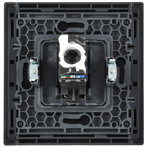 FORTE&PIANO Розетка компьютерная RJ45 кат.5E FP532 сталь IEK FORTE&PIANO Розетка компьютерная RJ45 кат.5E FP532 сталь IEK