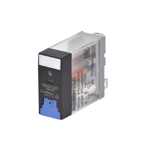 Реле 12A 1CO 24VDC тест кнопка LED