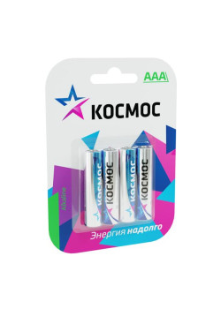 Элемент питания алкалиновый AAA/LR03 BP-4 (блист.4шт) КОСМОС KOCLR034BL_classic