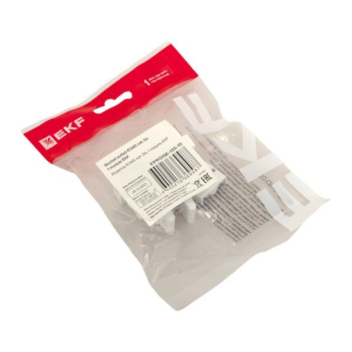 Розетка RJ45 кат. 5e, 1 модуль EKF Розетка RJ45 кат. 5e, 1 модуль EKF