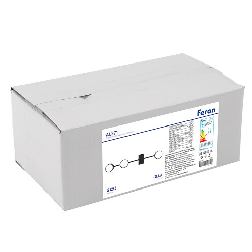 Светильник потолочный GX53 15Wx3, 230V, черный, AL271 GELA Feron Светильник потолочный GX53 15Wx3, 230V, черный, AL271 GELA Feron