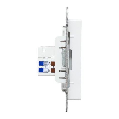 Механизм роз. RJ45 - 2шт, (cat5), бел. Эпика EKF Механизм роз. RJ45 - 2шт, (cat5), бел. Эпика EKF