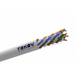 Кабель витая пара F/UTP 4х2х23AWG(0.57мм) кат.6 PVC indoor 305м (м) PRO TOKOV ELECTRIC TKP-C06-F42-6-RU-PVC