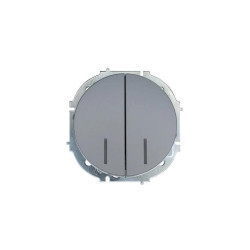 Выключатель 2-кл. СП OSEN 10А IP20 с подсветкой механизм сер. матов. LEZARD 743-7488-112