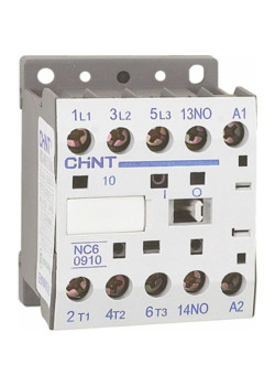 Контактор NC6-0610 6А кат. 230В AC 1НО (R) CHINT 247440