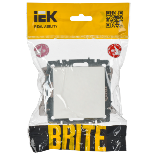BRITE Заглушка с суппортом МЗ10-БрБ белый IEK BRITE Заглушка с суппортом МЗ10-БрБ белый IEK