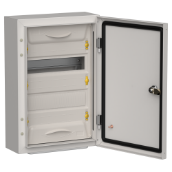 TITAN 5 Корпус металлический ЩРн-24 (1х24) 460х310х140мм IP54 серый (одна дверь) IEK