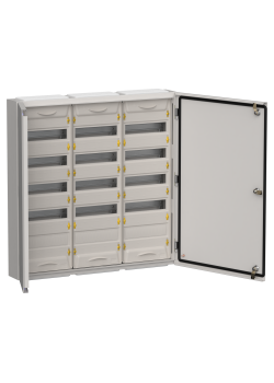 TITAN 5 Корпус металлический ЩРн-180 (3х60) 835х830х140мм IP54 серый (две двери) IEK