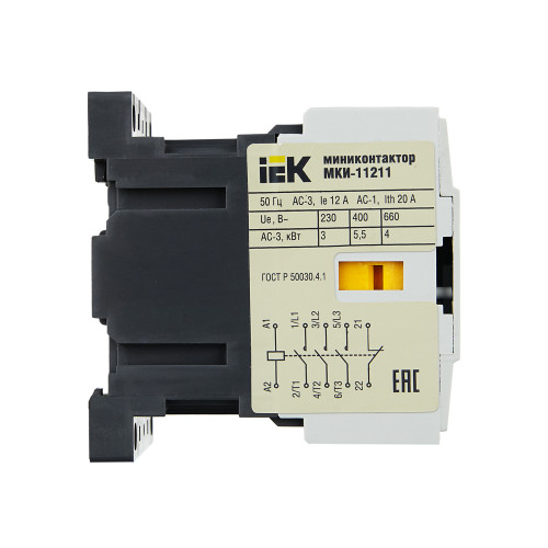 Миниконтактор МКИ-11211 12А 230В/АС3 1NC IEK Миниконтактор МКИ-11211 12А 230В/АС3 1NC IEK