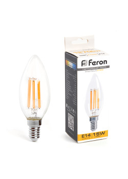 Лампа светодиодная Feron LB-717 Свеча E14 15W 230V 2700K