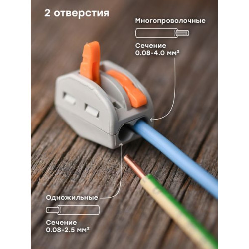 Клемма СМК 222-412 блистер (5шт)