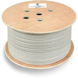 Кабель информационный Cabeus FTP-4P-CAT.6-SOLID-GY кат.6 U/FTP 4 пары PVC внутренний 305м серый