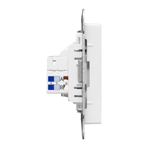 Механизм роз. TV+RJ45 (cat5), бел. Эпика EKF
