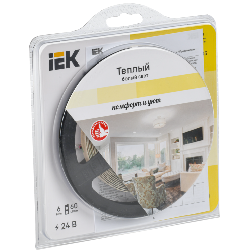 Лента светодиодная 5м LSR-2835WW60-6-IP20-24В IEK Лента светодиодная 5м LSR-2835WW60-6-IP20-24В IEK