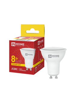 Лампа светодиодная LED-JCDRC-VC 8Вт рефлектор 3000К тепл. бел. GU10 720лм 230В IN HOME 4690612023427
