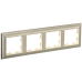 BRITE Рамка 4-местная РУ-4-Бр бежевый/шампань IEK BRITE Рамка 4-местная РУ-4-Бр бежевый/шампань IEK