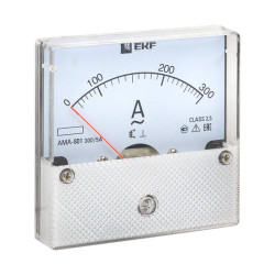AMA-801 аналоговый на панель (80x80) круглый вырез 300А трансф. подкл. EKF