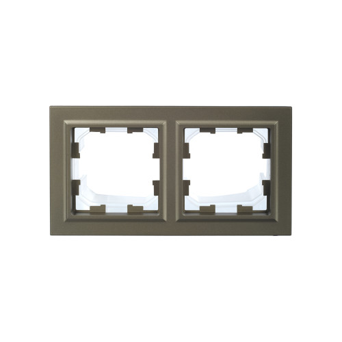 BRITE Рамка 2-местная IP44 РУ-2-БрШ-44 шампань IEK BRITE Рамка 2-местная IP44 РУ-2-БрШ-44 шампань IEK