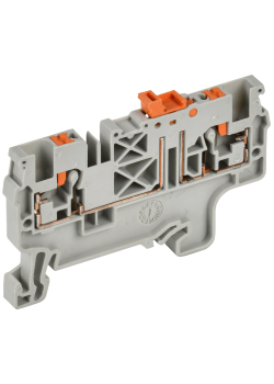 ARMAFIX Клемма пружин. Push-in CP-DT измерит. нож. разм. 2,5мм2 серая IEK