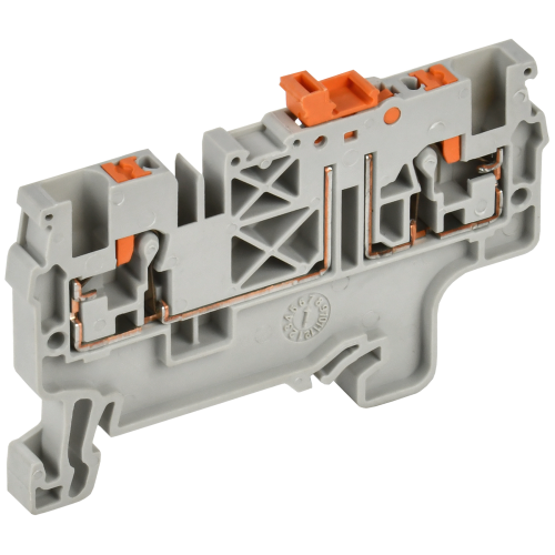 ARMAFIX Клемма пружин. Push-in CP-DT измерит. нож. разм. 2,5мм2 серая IEK