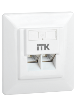 ITK Внутренняя информационная розетка RJ45 кат.6 FTP 2 порта