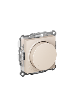 ATLASDESIGN СВЕТОРЕГУЛЯТОР (диммер) поворотно-нажимной, LED, RC, 400Вт, механизм, БЕЖЕВЫЙ