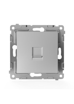 Розетка телефонная 1-м СП Pixel RJ11 механизм алюм. TOKOV ELECTRIC TKE-PX-RT1-C03
