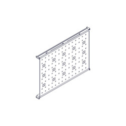Фиксированная полка Systeme Electric, серия Uniprom, 1U, 650мм, до 100кг