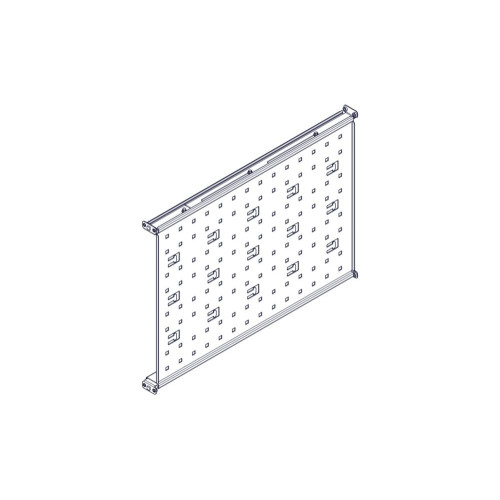 Фиксированная полка Systeme Electric, серия Uniprom, 1U, 650мм, до 100кг