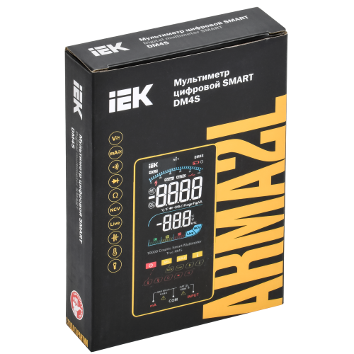 ARMA2L 5 Мультиметр цифровой SMART DM4S IEK ARMA2L 5 Мультиметр цифровой SMART DM4S IEK